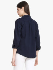 KOTTY 3/4th Sleeve Washed Women Denim Jacket 