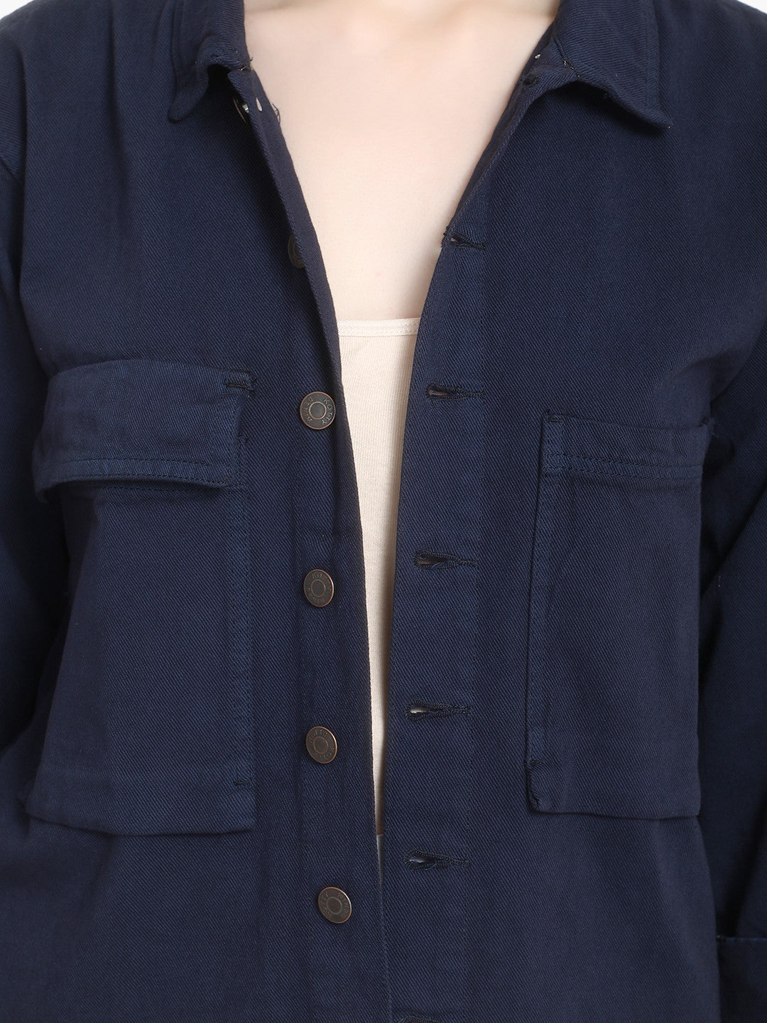 KOTTY 3/4th Sleeve Washed Women Denim Jacket 