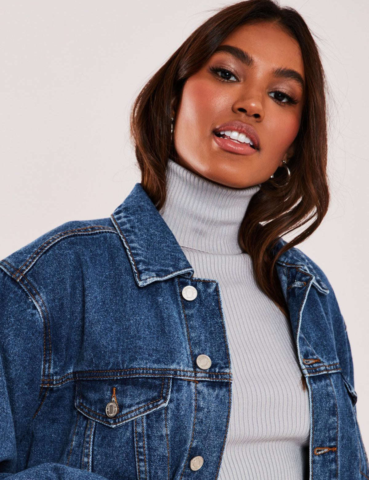 KOTTY Full Sleeve Solid Women Denim Jacket 