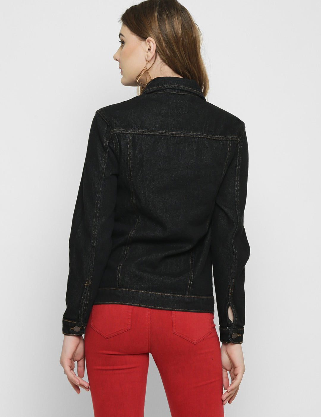 KOTTY Full Sleeve Solid Women Denim Jacket 