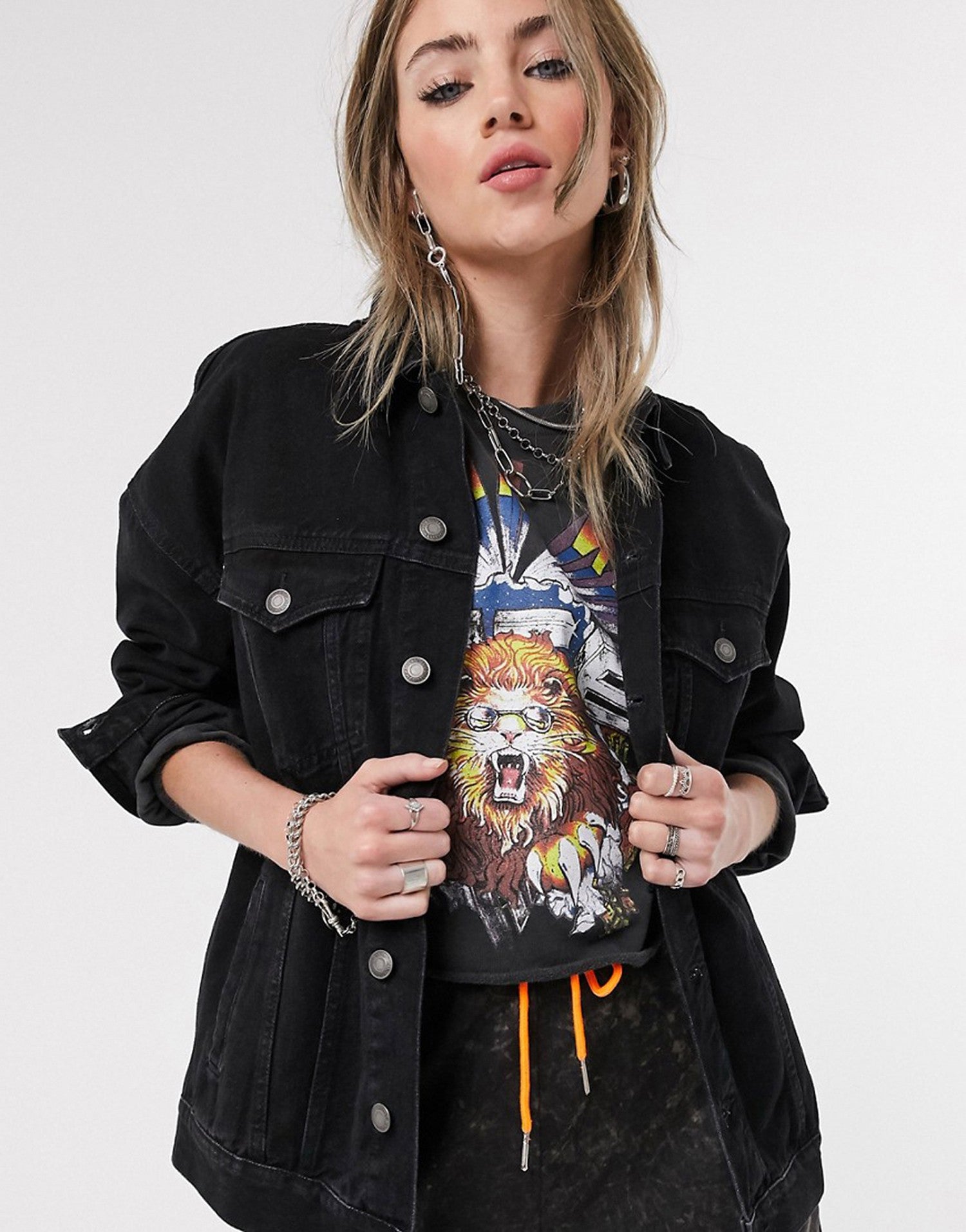 KOTTY Full Sleeve Solid Women Denim Jacket 