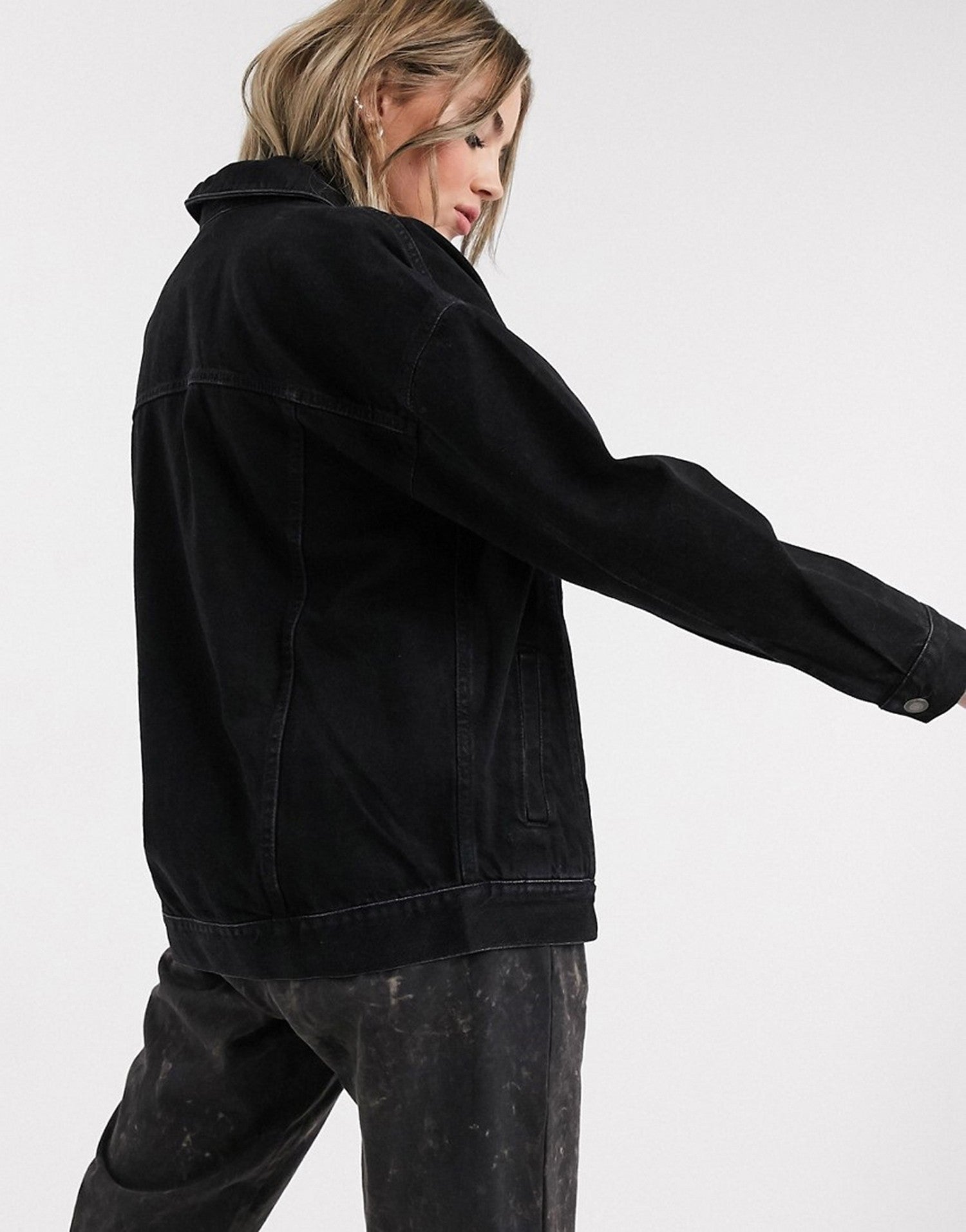 KOTTY Full Sleeve Solid Women Denim Jacket 