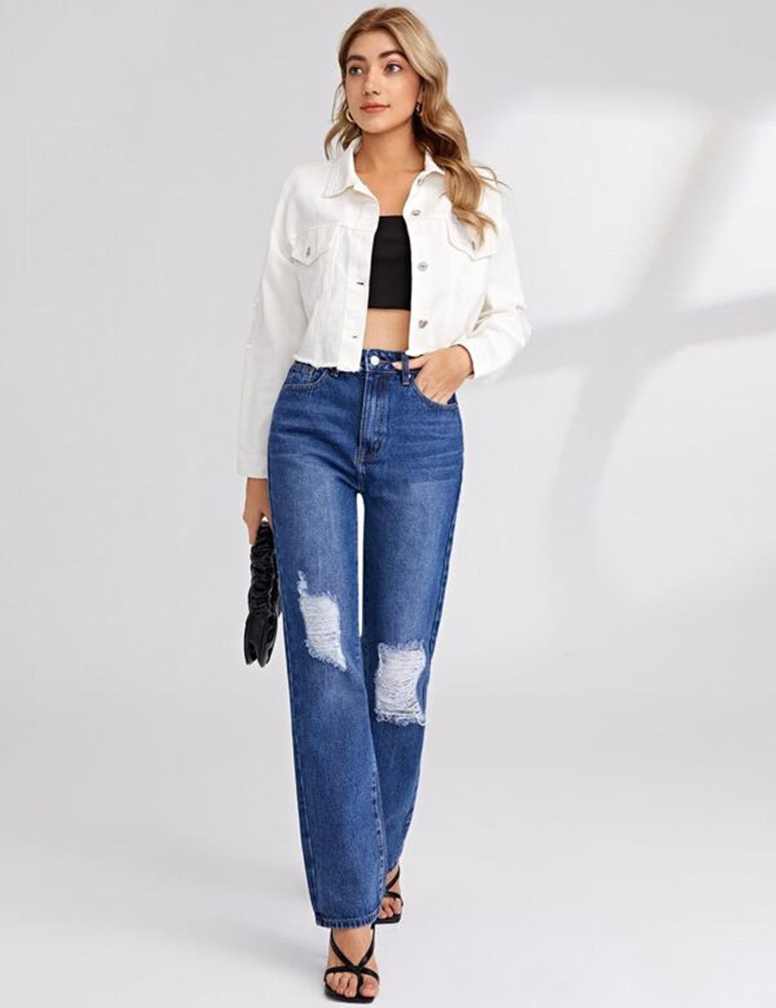 KOTTY Women Solid Denim Jacket