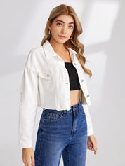 KOTTY Women Solid Denim Jacket