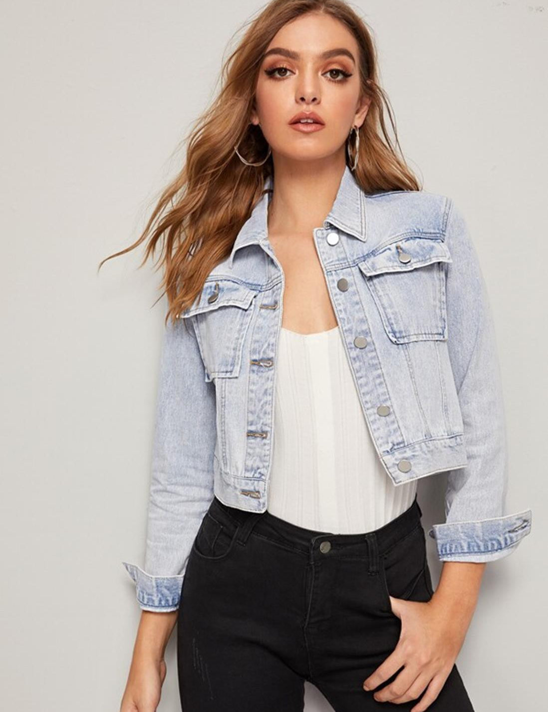 KOTTY Women Solid Denim Jacket