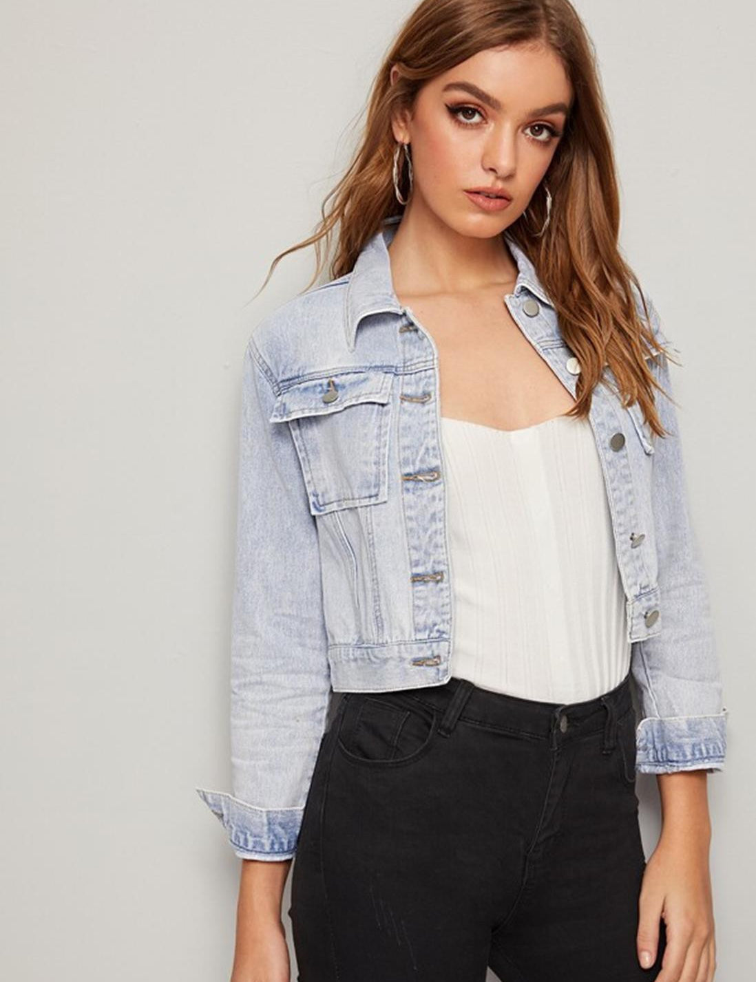 KOTTY Women Solid Denim Jacket