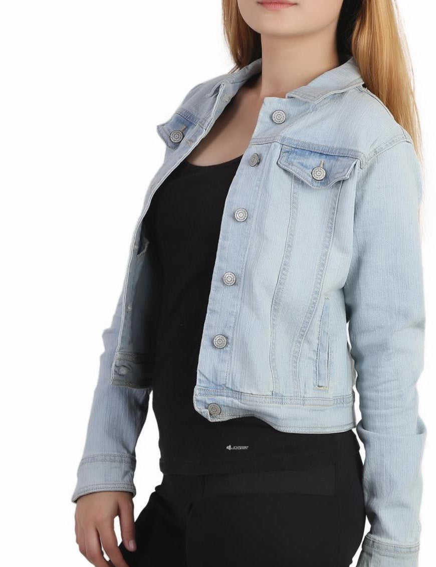 KOTTY Full Sleeve Solid Women Denim Jacket 