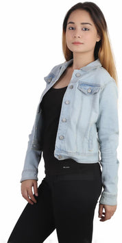 KOTTY Full Sleeve Solid Women Denim Jacket 