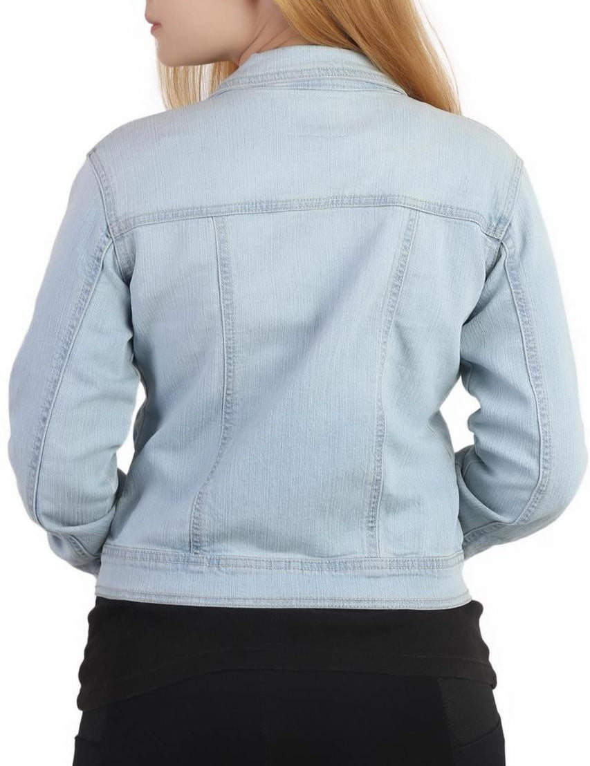 KOTTY Full Sleeve Solid Women Denim Jacket 