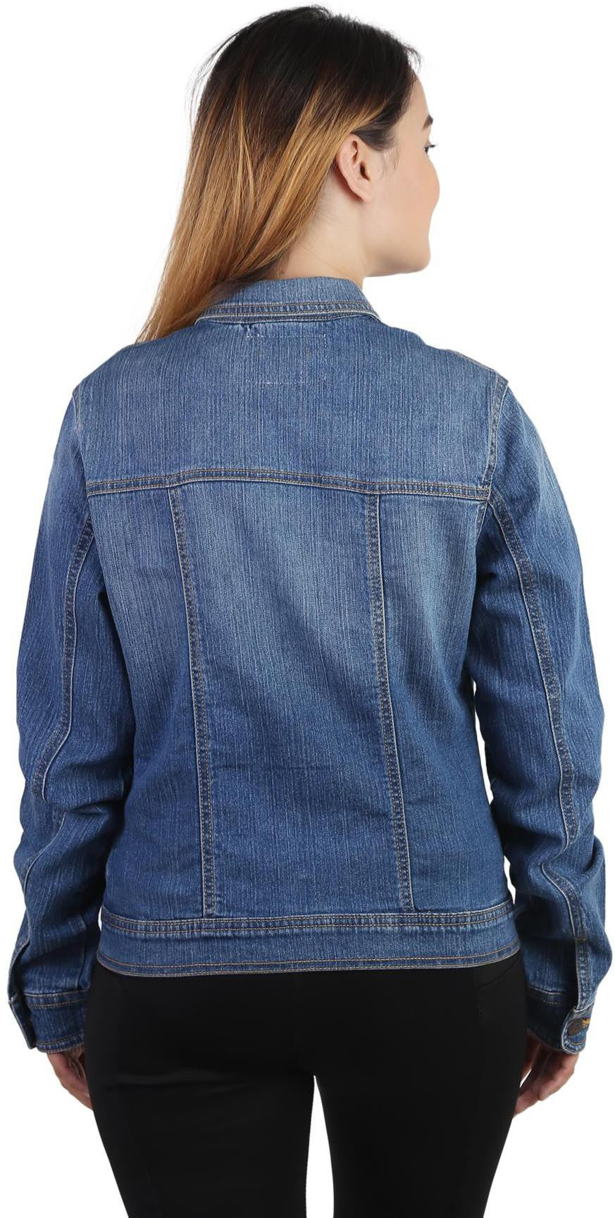 KOTTY Women Solid Denim Jacket