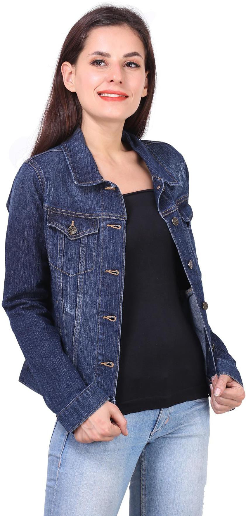 KOTTY Women Solid Denim Jacket