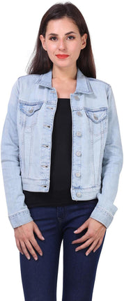 KOTTY Full Sleeve Solid Women Denim Jacket 
