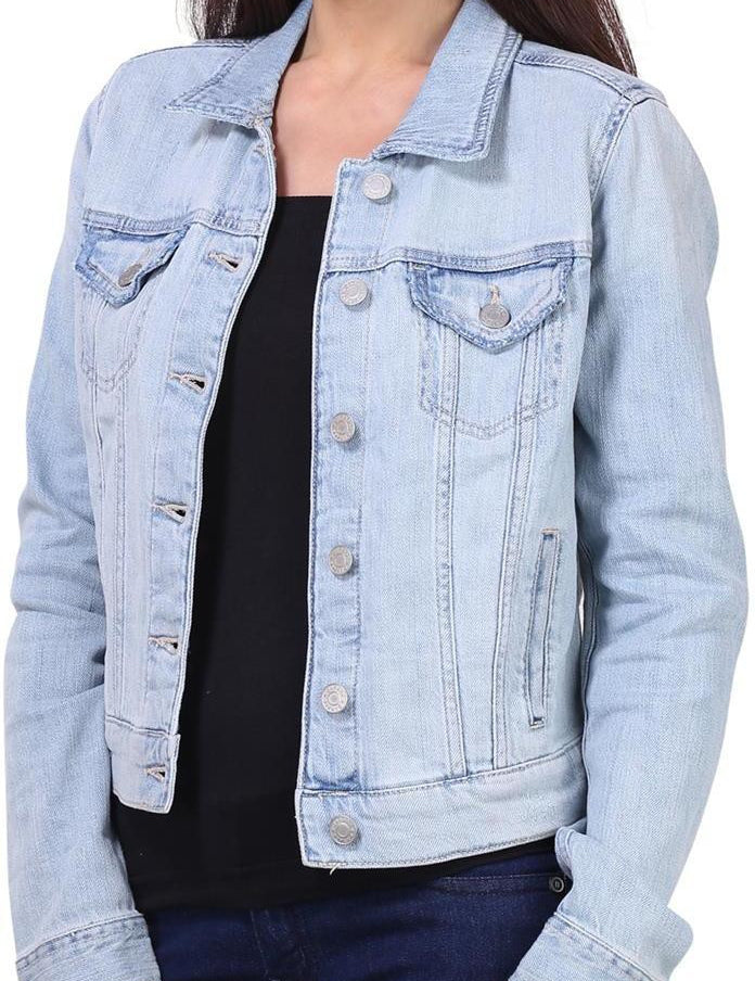 KOTTY Full Sleeve Solid Women Denim Jacket 