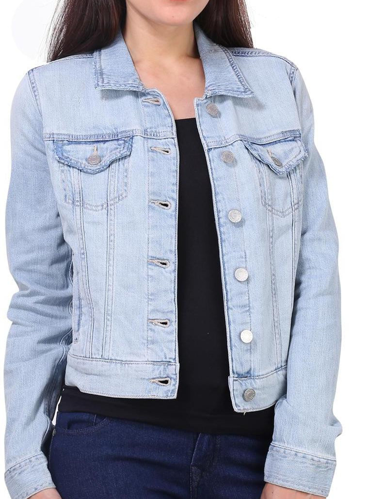 KOTTY Full Sleeve Solid Women Denim Jacket 