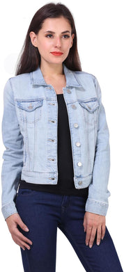 KOTTY Full Sleeve Solid Women Denim Jacket 