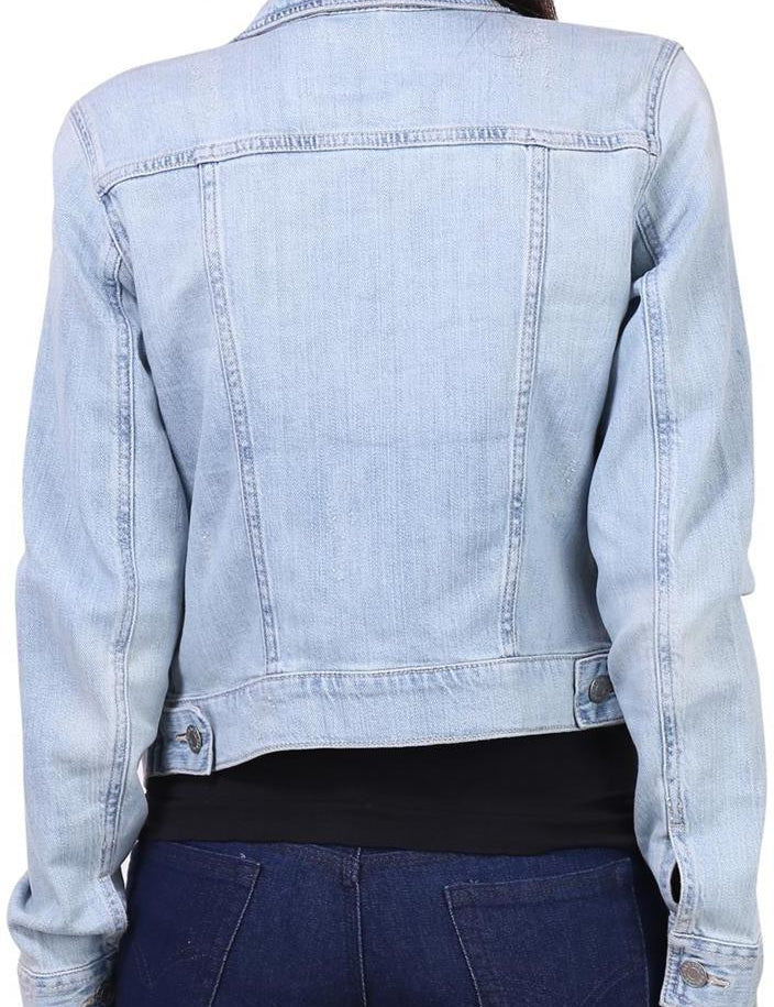 KOTTY Full Sleeve Solid Women Denim Jacket 