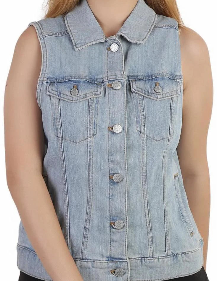 KOTTY Sleeveless Solid Women Denim Jacket 