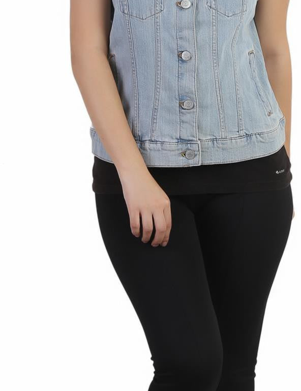 KOTTY Sleeveless Solid Women Denim Jacket 