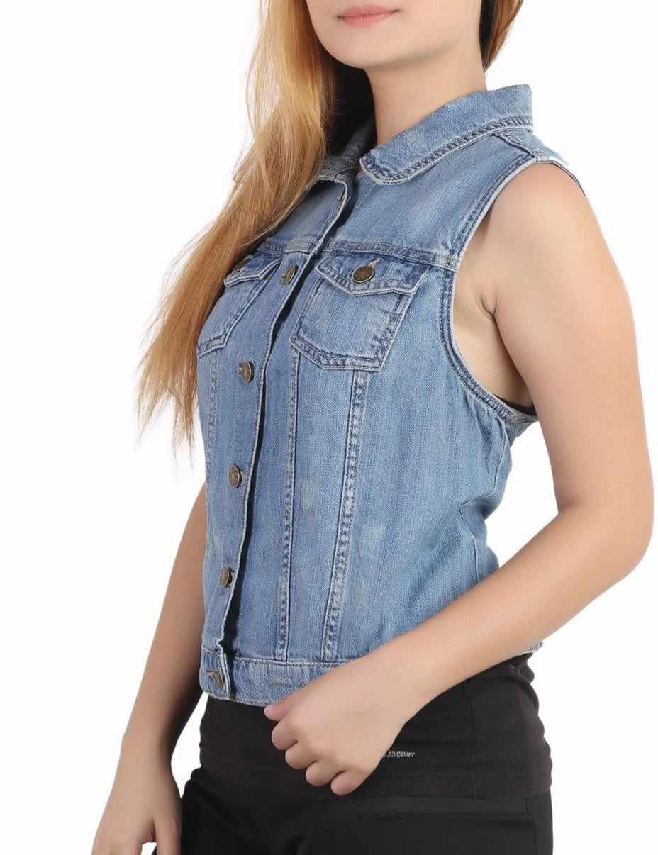 KOTTY Full Sleeve Solid Women Denim Jacket 
