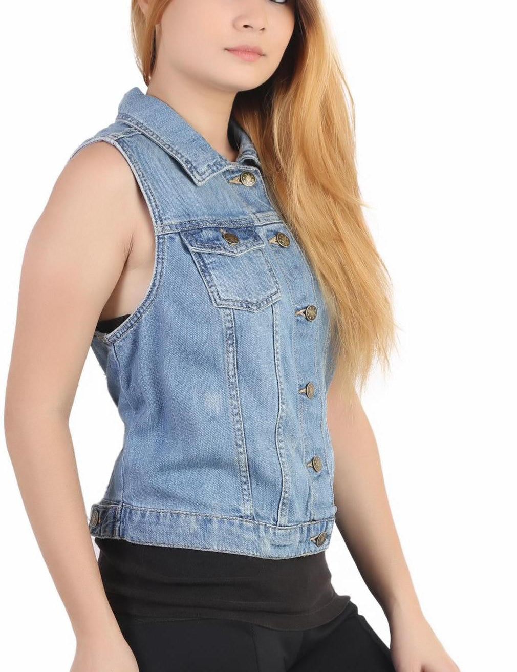 KOTTY Full Sleeve Solid Women Denim Jacket 