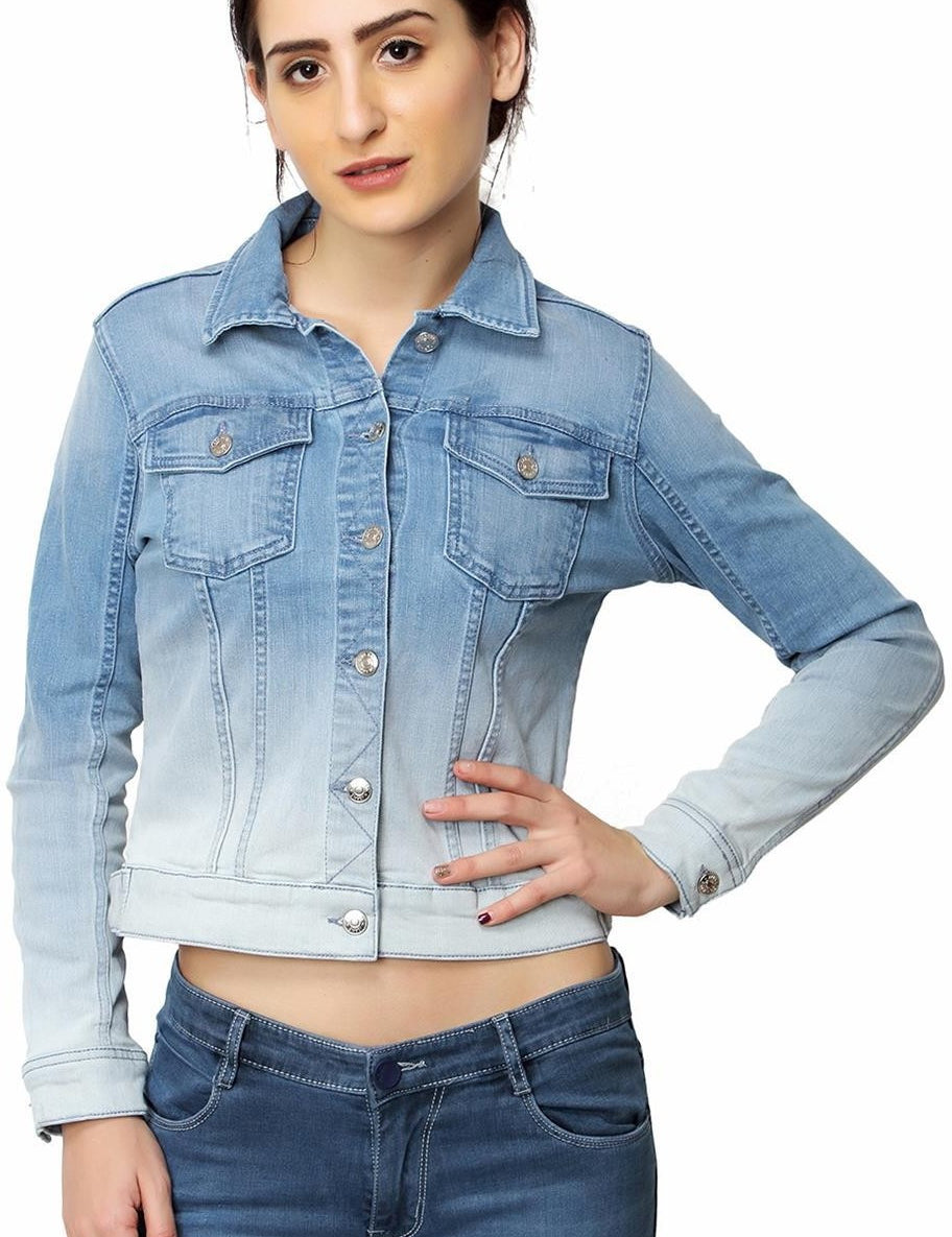 KOTTY Women Solid Denim Jacket