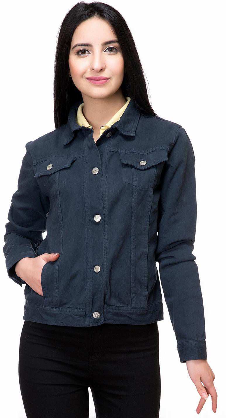 KOTTY Women Solid Denim Jacket