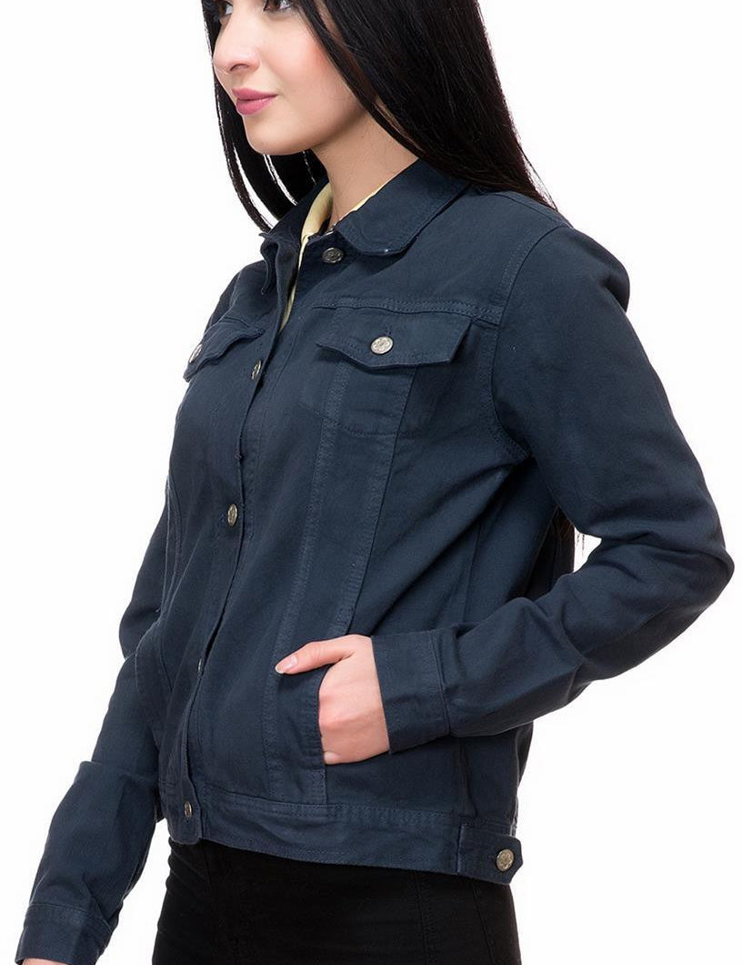 KOTTY Women Solid Denim Jacket