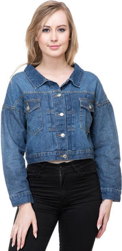 KOTTY Women Solid Denim Jacket
