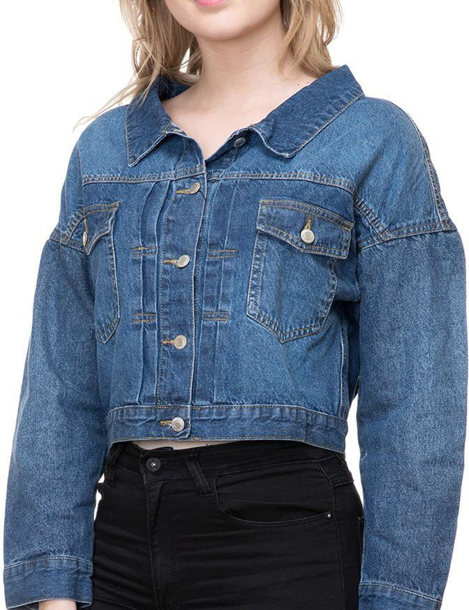 KOTTY Women Solid Denim Jacket