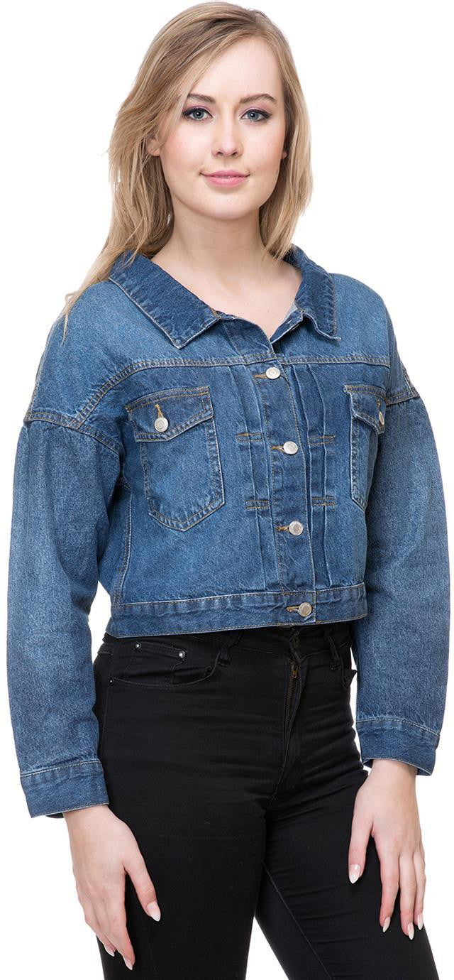 KOTTY Women Solid Denim Jacket