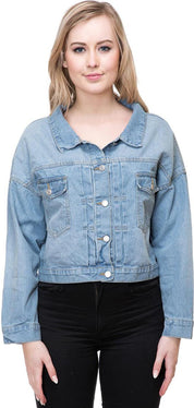 KOTTY Full Sleeve Solid Women Denim Jacket 