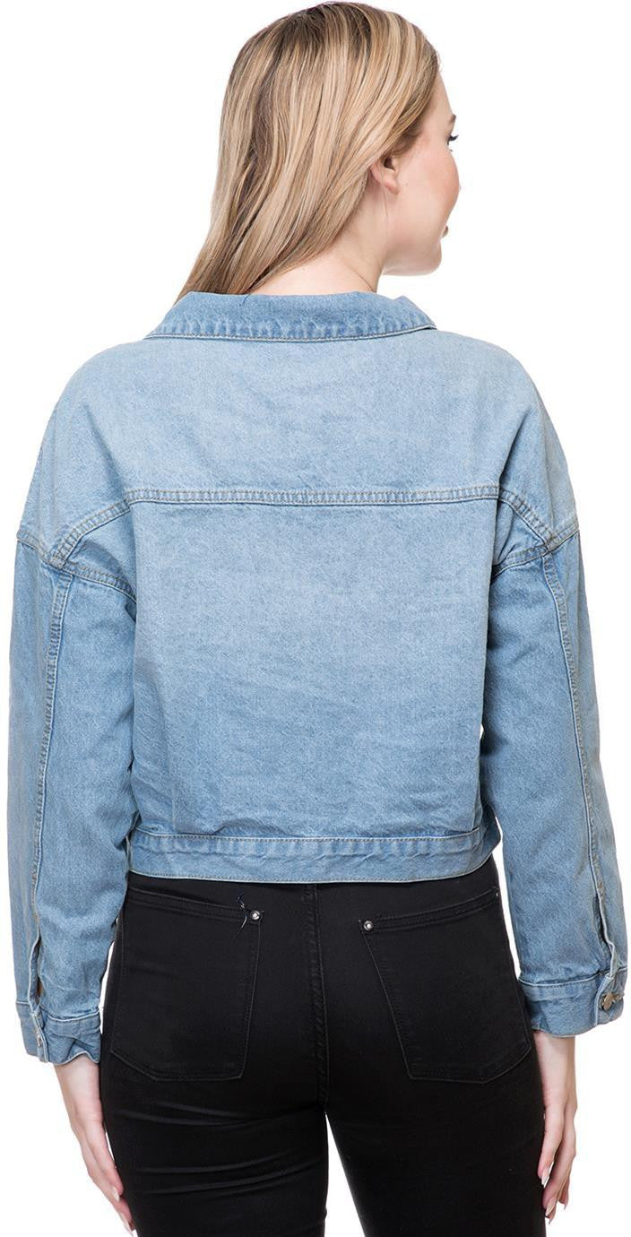 KOTTY Full Sleeve Solid Women Denim Jacket 