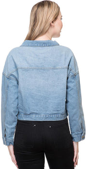 KOTTY Full Sleeve Solid Women Denim Jacket 