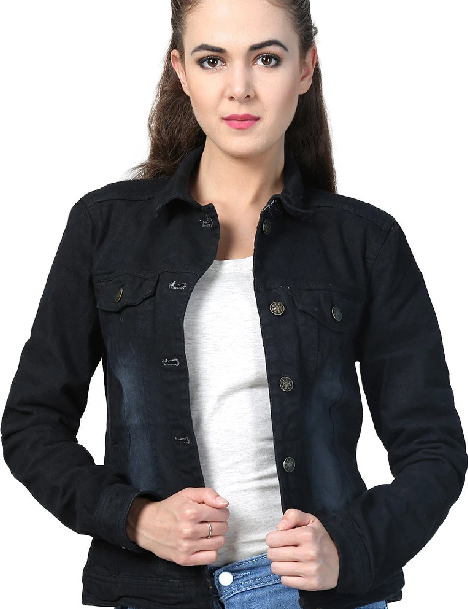 KOTTY Women Solid Denim Jacket