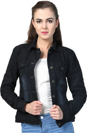 KOTTY Women Solid Denim Jacket