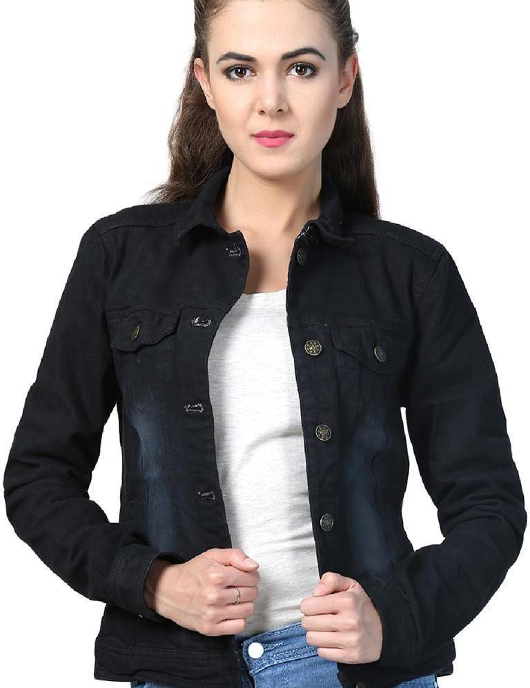 KOTTY Women Solid Denim Jacket