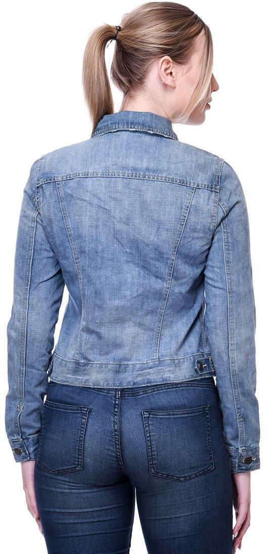 KOTTY Full Sleeve Solid Women Denim Jacket 