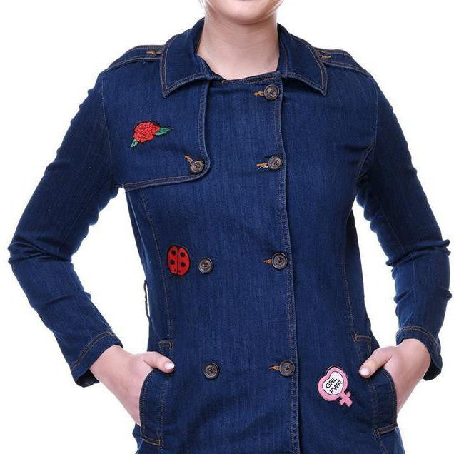 KOTTY Women Solid Denim Jacket