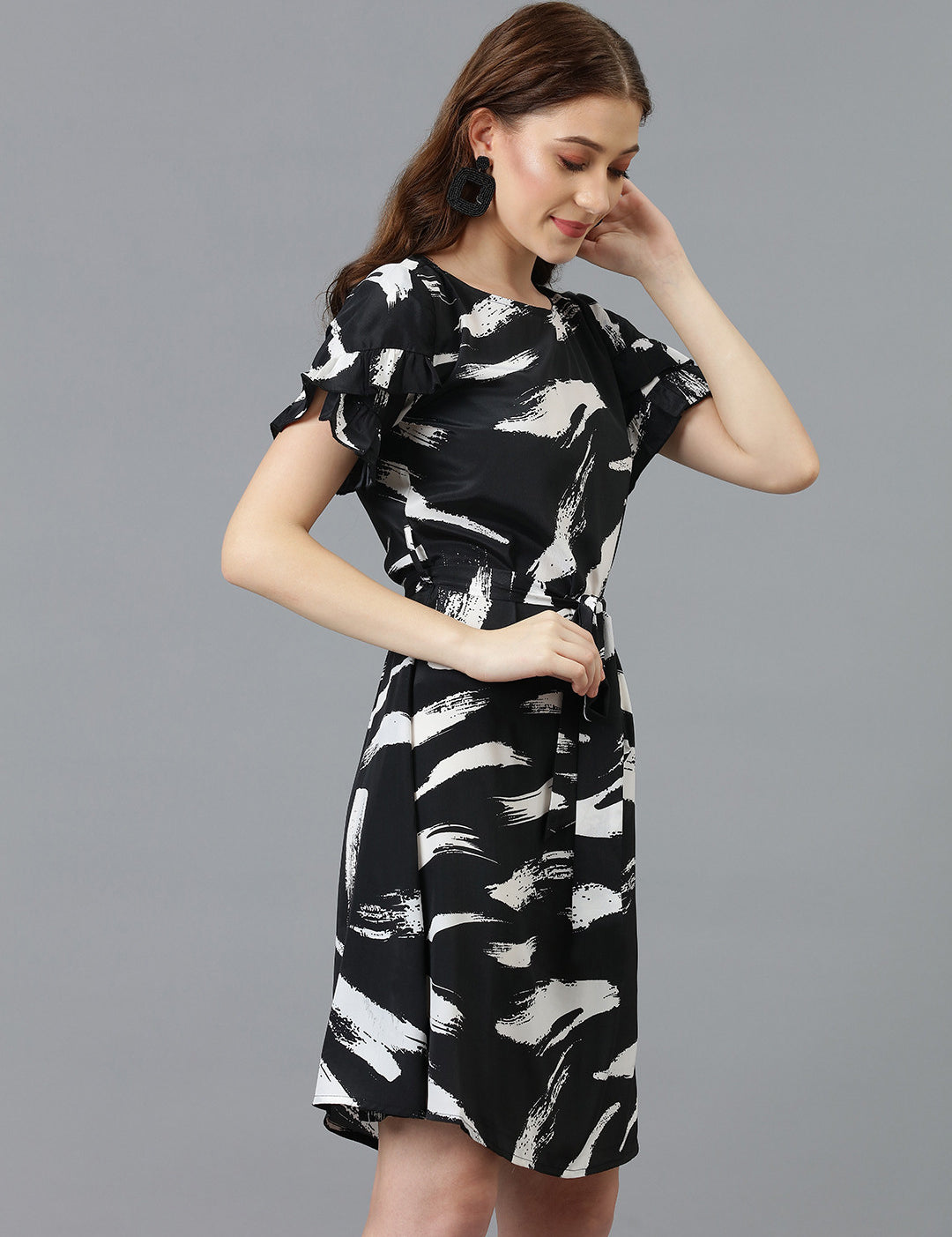 KOTTY Women's V-Neck Straight Bodycon Dress