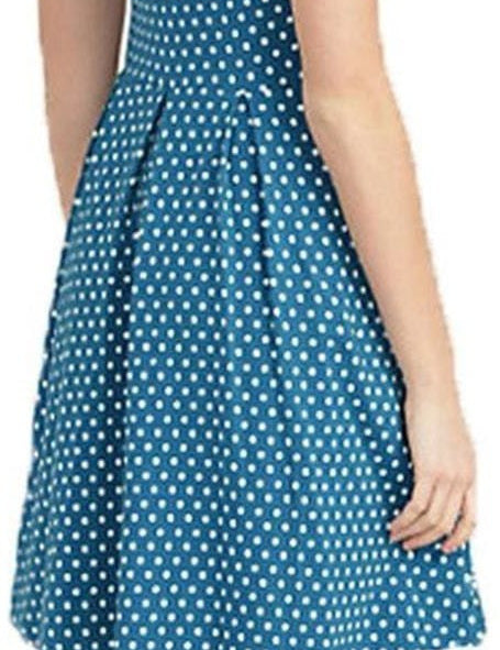 KOTTY Women's Floral Print Crepe Fit Flare Dress