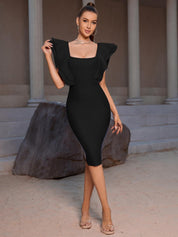 KOTTY Women's Shoulder Straps Bodycon Dress