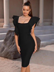 KOTTY Women's Shoulder Straps Bodycon Dress