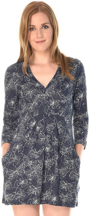 KOTTY Women's Abstract Printed Shoulder Straps Fit and Flare Midi Dress