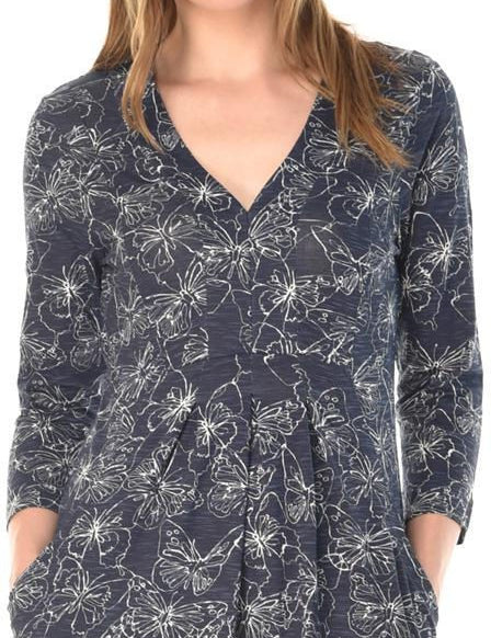 KOTTY Women's Abstract Printed Shoulder Straps Fit and Flare Midi Dress