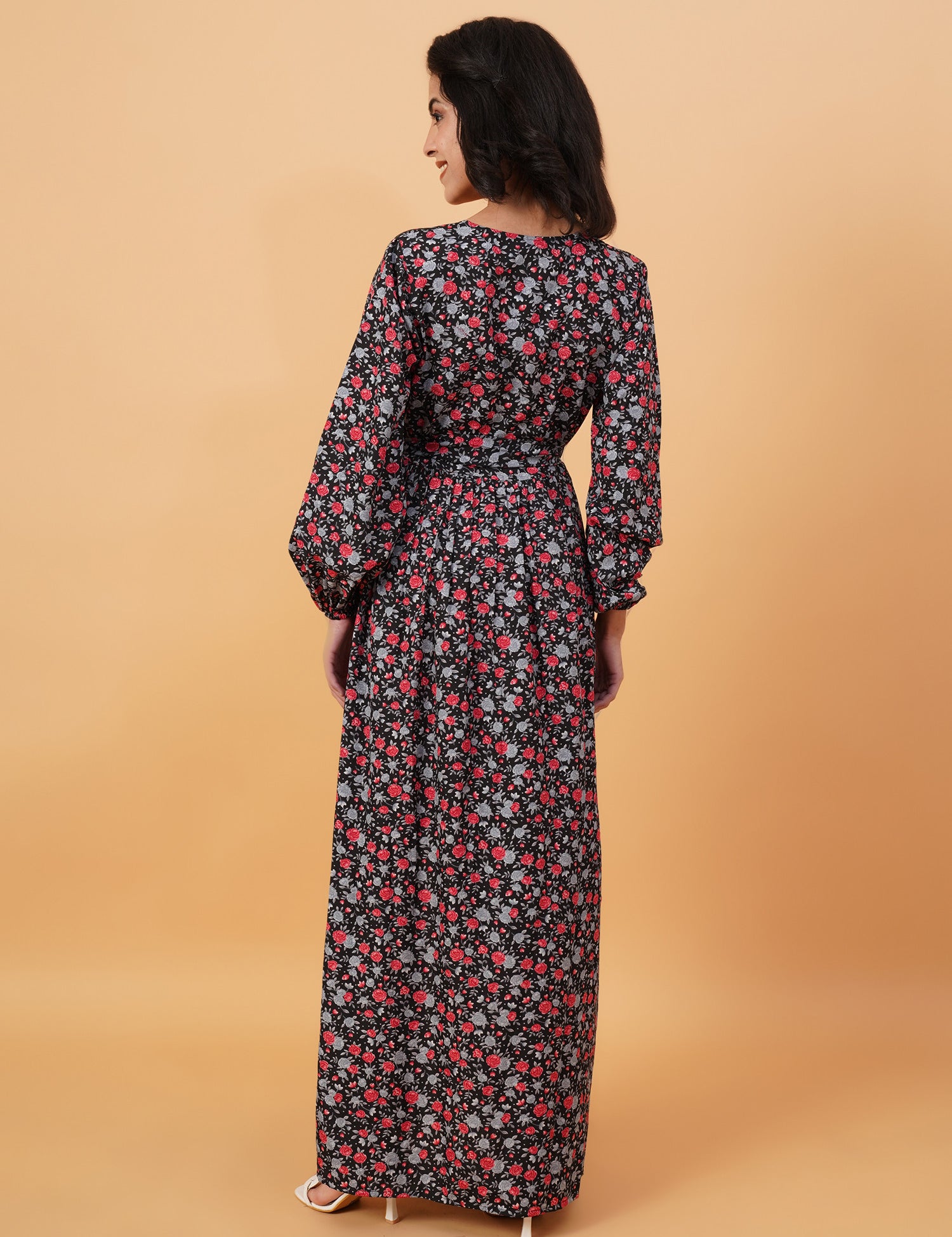 KOTTY Women's Maxi V-Neck Dress