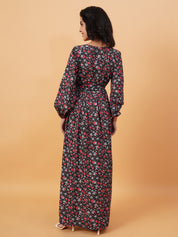 KOTTY Women's Maxi V-Neck Dress