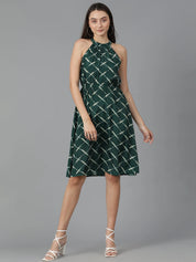 KOTTY Women's Fit and Flare Sleeveles Dress