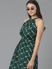 KOTTY Women's Fit and Flare Sleeveles Dress