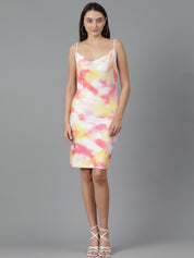 KOTTY Women's Bodycon Viscose Rayon Sleeveles Dress