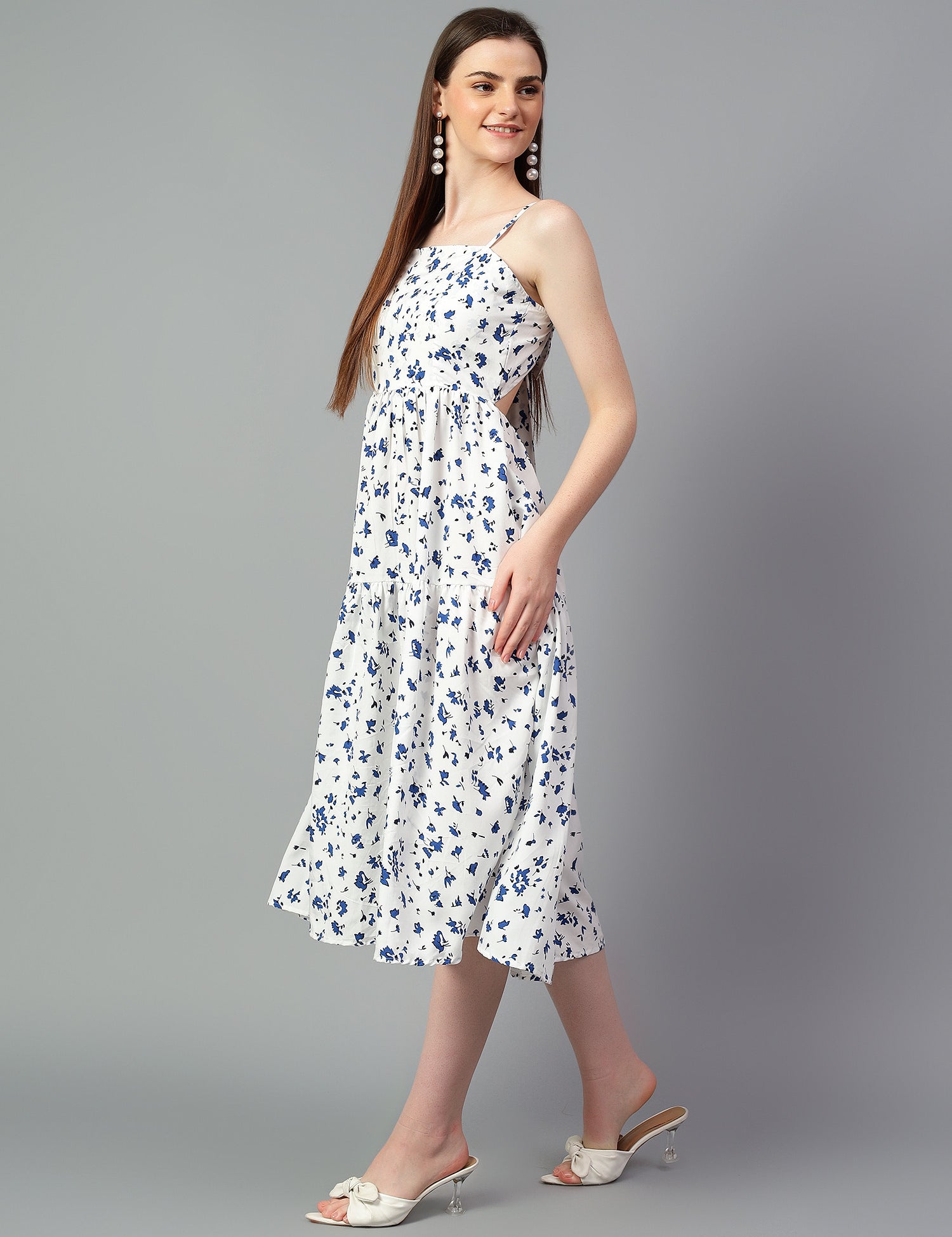 KOTTY Women's Solid Sleeveless Maxi Dress